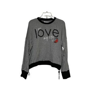 Women’s Peace Love World NBA Portland Trail Blazers Crop Top Sz Sm NWT